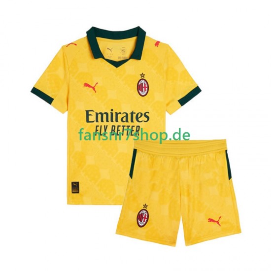 AC Mailand fußball trikot Kinder Ausweich 2025-2026 Kurzarm