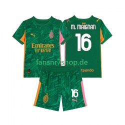 AC Mailand fußball trikot Mike Maignan 16 Torhüter Kinder Auswärts 2025-2026 Kurzarm