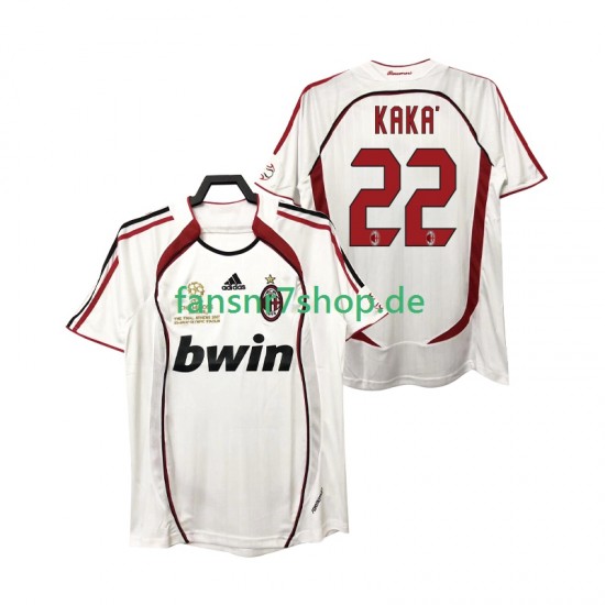 AC Mailand fußball trikot KAKA 22 2007 Herren Auswärts Retro 2006 Kurzarm