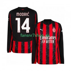 AC Mailand fußball trikot Modrić Luca 14 Herren Heim 2025-2026 Langarm