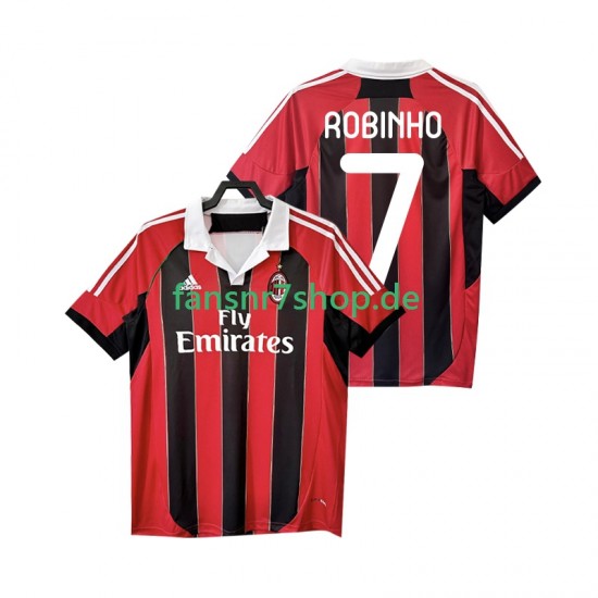 AC Mailand fußball trikot ROBINHO 7 2012 2013 Herren Heim Retro Kurzarm