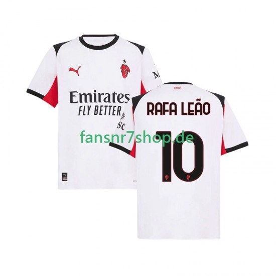 AC Mailand fußball trikot Rafael Leao 10 Herren Auswärts 2025-2026 Kurzarm