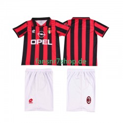 AC Mailand fußball trikot 1996 1997 Kinder Heim Retro Kurzarm