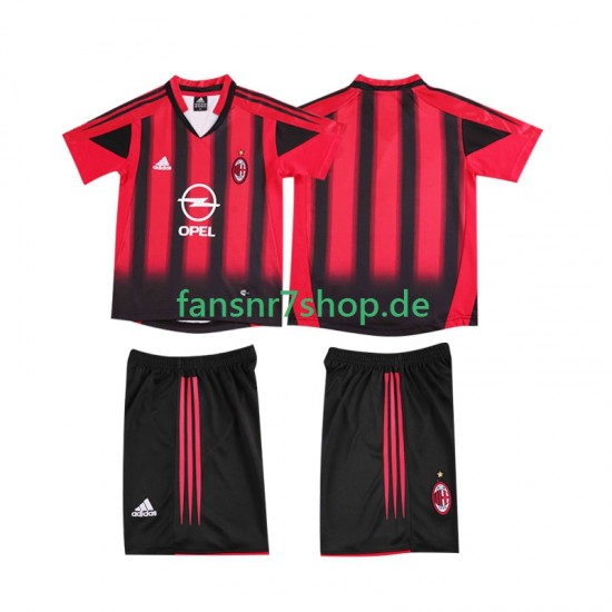 AC Mailand fußball trikot 2005 Kinder Heim Retro 2004 Kurzarm