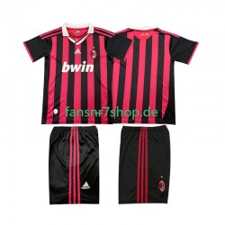 AC Mailand fußball trikot 2009 Kinder Heim Retro 2010 Kurzarm