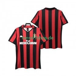 AC Mailand fußball trikot 1988 1989 Herren Heim Retro Kurzarm