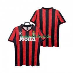 AC Mailand fußball trikot 1993 Herren Heim Retro 1994 Kurzarm