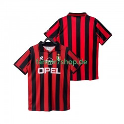 AC Mailand fußball trikot 1996 1997 Herren Heim Retro Kurzarm