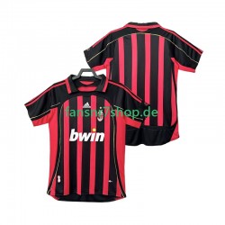 AC Mailand fußball trikot 2007 Herren Heim Retro 2006 Kurzarm