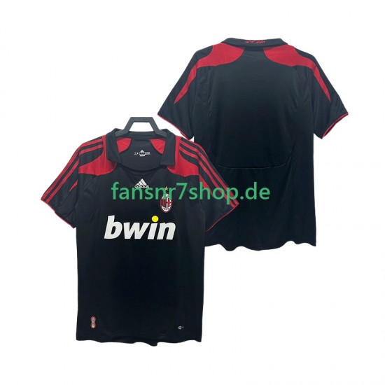 AC Mailand fußball trikot 2007 Herren Ausweich Retro 2008 Kurzarm