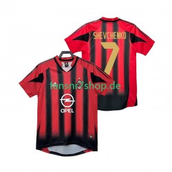 AC Mailand fußball trikot SHEVCHENKO 7 2005 Herren Heim Retro 2004 Kurzarm