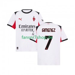 AC Mailand fußball trikot Santiago Gimenez 7 Herren Auswärts 2025-2026 Kurzarm