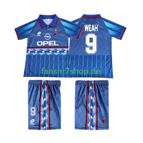 AC Mailand fußball trikot WEAH 9 1995 1996 Kinder Auswärts Retro Kurzarm