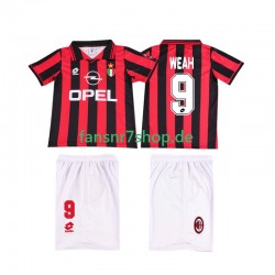 AC Mailand fußball trikot WEAH 9 1996 1997 Kinder Heim Retro Kurzarm