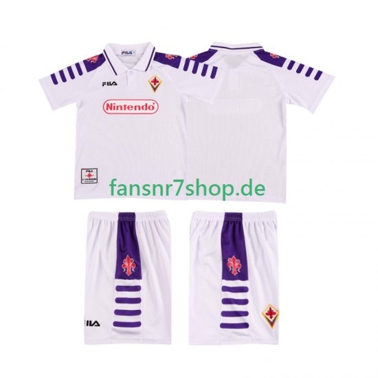 AC Florenz fußball trikot 1998 Kinder Auswärts Retro 1999 Kurzarm