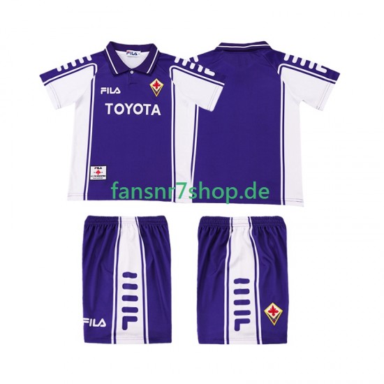AC Florenz fußball trikot 2000 Kinder Heim Retro 1999 Kurzarm
