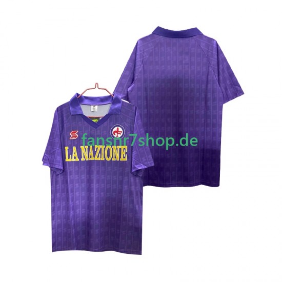 AC Florenz fußball trikot 1989 Herren Heim Retro 1990 Kurzarm AC Florenz fußball trikot 1989 Herren Heim Retro 1990 Kurzarm