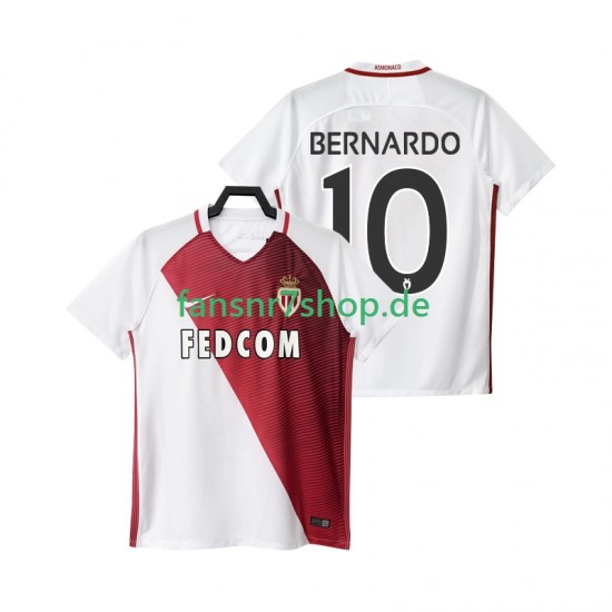 AS Monaco fußball trikot BERNARDO 10 2016 2017 Herren Heim Kurzarm