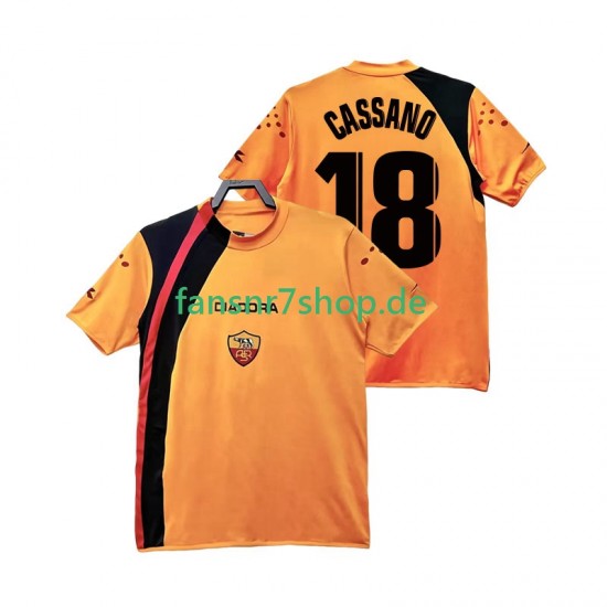 AS Rom fußball trikot CASSANO 18 2005 Herren Heim Retro 2006 Kurzarm