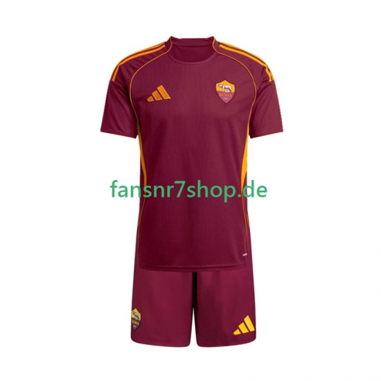 AS Rom fußball trikot Kinder Heim 2025-2026 Kurzarm AS Rom fußball trikot Kinder Heim 2025-2026 Kurzarm