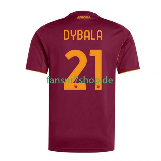 AS Rom fußball trikot Dybala 21 Herren Heim 2025-2026 Kurzarm