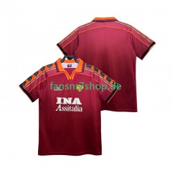 AS Rom fußball trikot 1998 Herren Heim Retro 1999 Kurzarm