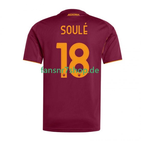 AS Rom fußball trikot Soule 18 Herren Heim 2025-2026 Kurzarm