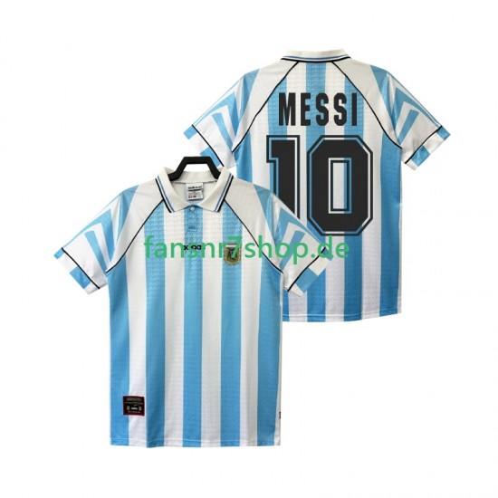 Argentinien fußball trikot Lionel Messi 10 1996 1997 Herren Heim Retro Kurzarm
