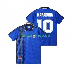 Argentinien fußball trikot MARADONA 10 Herren Auswärts Retro 1994 Kurzarm