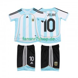 Argentinien fußball trikot RIQUELME 10 2007 Kinder Heim Retro 2006 Kurzarm