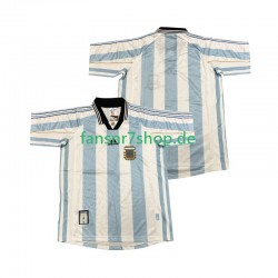 Argentinien fußball trikot 1998 Herren Heim Retro Kurzarm