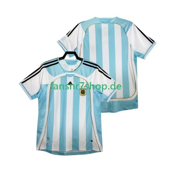 Argentinien fußball trikot 2014 Herren Heim Retro Kurzarm