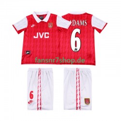 Arsenal fußball trikot ADAMS 6 1996 Kinder Heim Retro 1994 Kurzarm