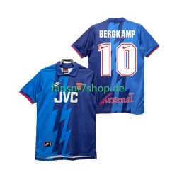 Arsenal fußball trikot BERGKAMP 10 1995 1996 Herren Auswärts Retro Kurzarm