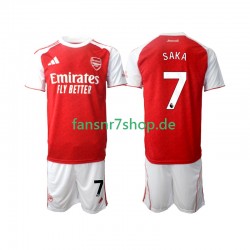 Arsenal fußball trikot Bukayo Saka 7 Kinder Heim 2025-2026 Kurzarm