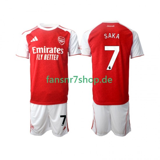 Arsenal fußball trikot Bukayo Saka 7 Kinder Heim 2025-2026 Kurzarm