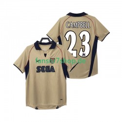 Arsenal fußball trikot CAMPBELL 23 2001 2002 Herren Auswärts Retro Kurzarm