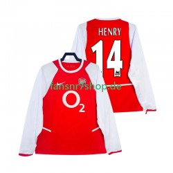 Arsenal fußball trikot Henry 14 2002 2003 Herren Heim Retro Langarm