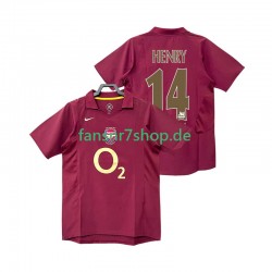 Arsenal fußball trikot Henry 14 2005 Herren Heim Retro 2006 Kurzarm