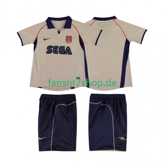 Arsenal fußball trikot 2001 2002 Kinder Auswärts Retro Kurzarm