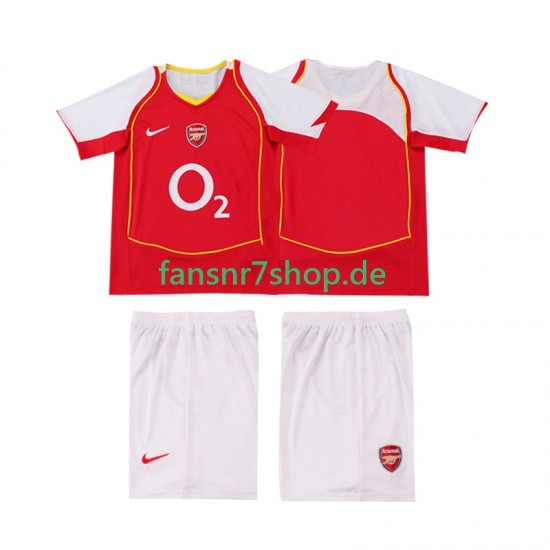 Arsenal fußball trikot 2005 Kinder Heim Retro 2004 Kurzarm