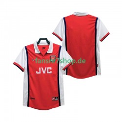 Arsenal fußball trikot 1998 Herren Heim Retro 1999 Kurzarm