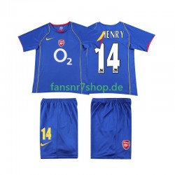 Arsenal fußball trikot Thierry Henry 14 2005 Kinder Auswärts Retro 2004 Kurzarm