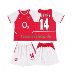 Arsenal fußball trikot Thierry Henry 14 2002 2003 Kinder Heim Retro Kurzarm