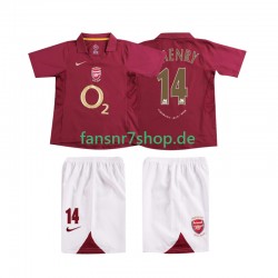 Arsenal fußball trikot Thierry Henry 14 2005 Kinder Heim Retro 2006 Kurzarm