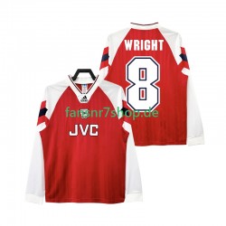 Arsenal fußball trikot WRIGHT 8 192 Herren Heim Retro 1994 Langarm