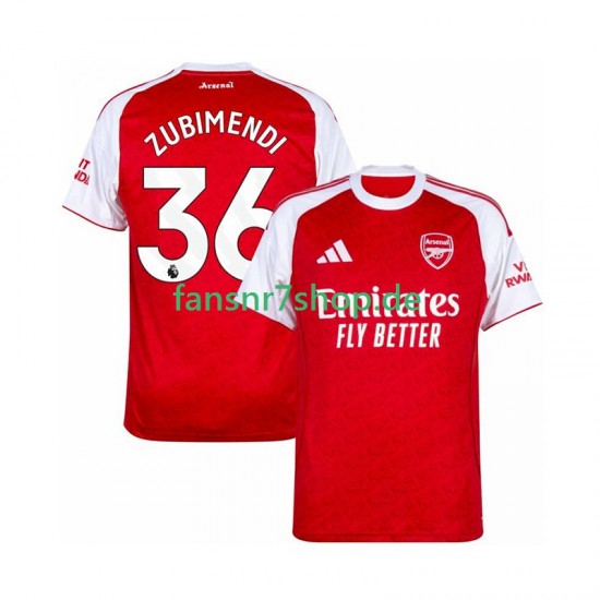 Arsenal fußball trikot Zubimendi 36 Herren Heim 2025-2026 Kurzarm