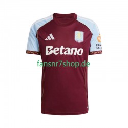 Aston Villa fußball trikot Herren Heim 2025-2026 Kurzarm