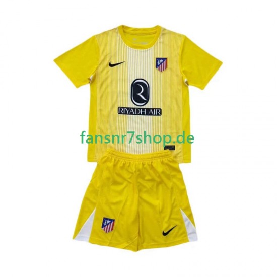 Atlético Madrid fußball trikot Torhüter Kinder Heim 2025-2026 Kurzarm