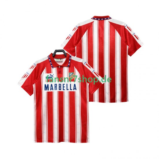 Atlético Madrid fußball trikot 1995 Herren Heim Retro 1994 Kurzarm